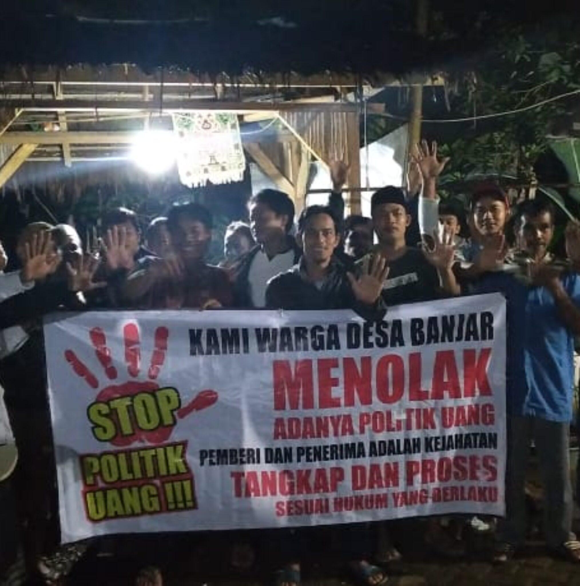 Tolak Politik Uang Untuk Pilkades Banjar