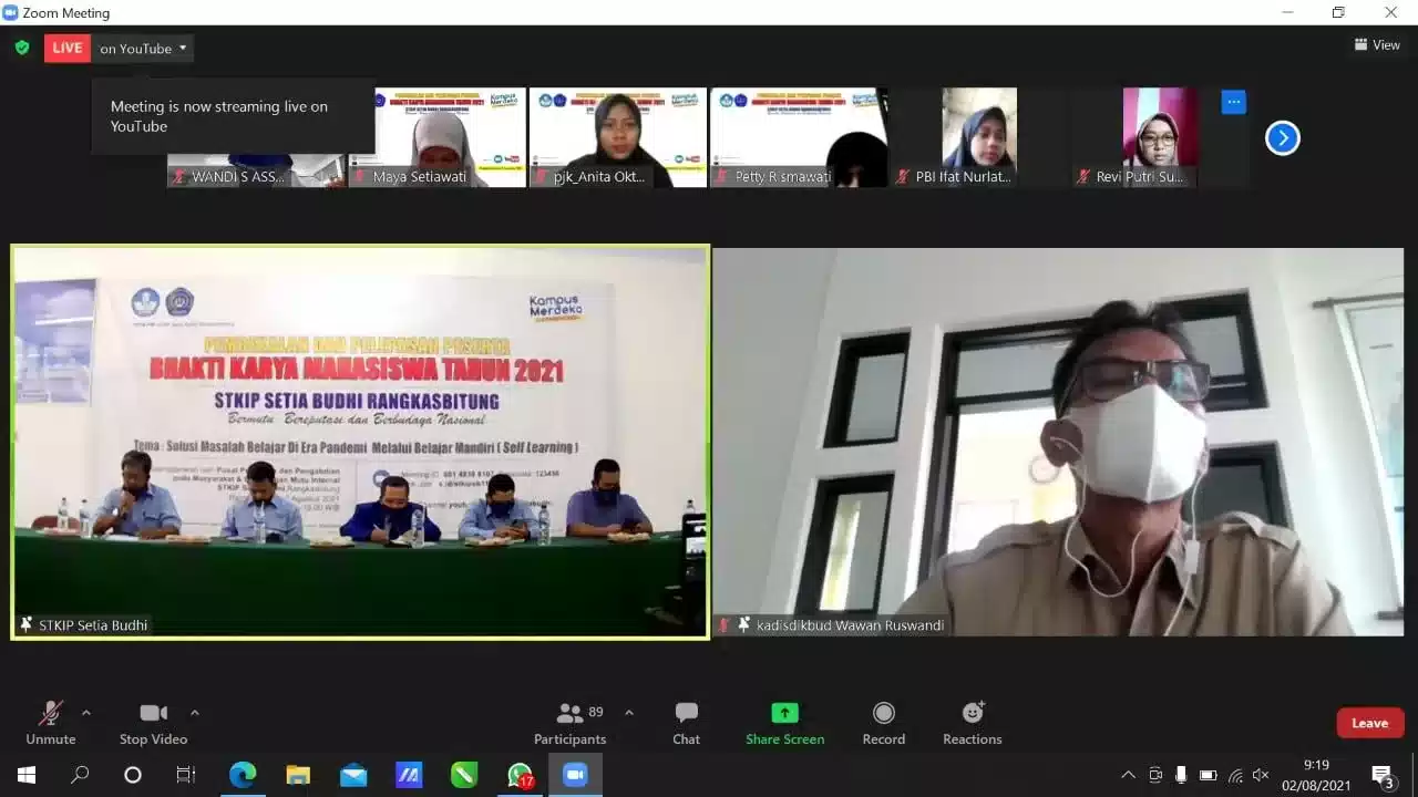 STKIP Setia Budhi Gelar Pelepasan BKM 2021 Secara Virtual I PojokPublik