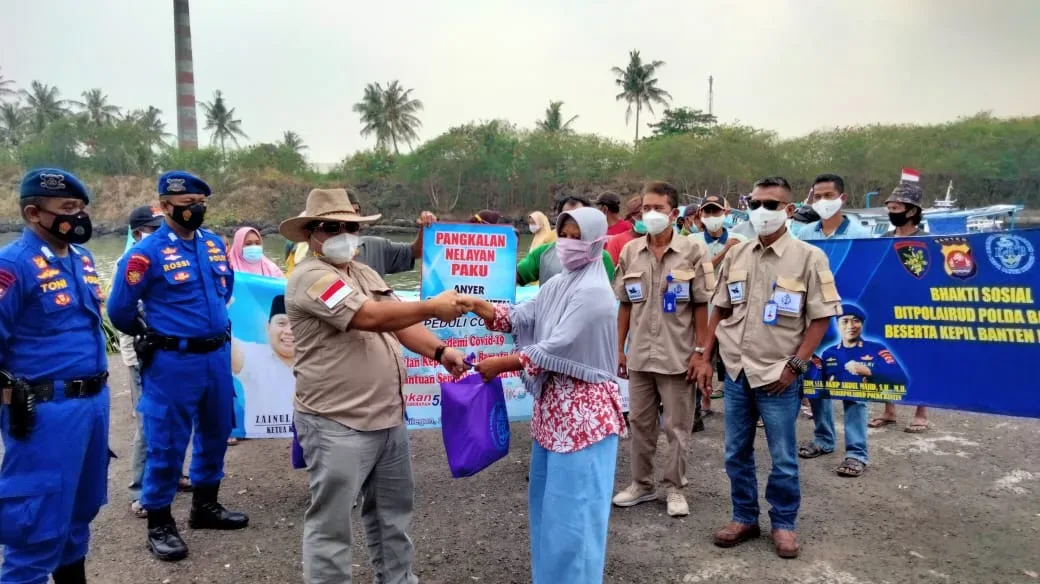 Bakti Sosial Pesisir Pantai Merak Cilegon Ditpolairud Polda Banten Gandeng PKBB I PojokPublik