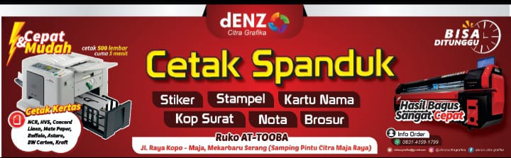 Percetakan Spanduk Denzo Citra Grafika di Lebak I PojokPublik