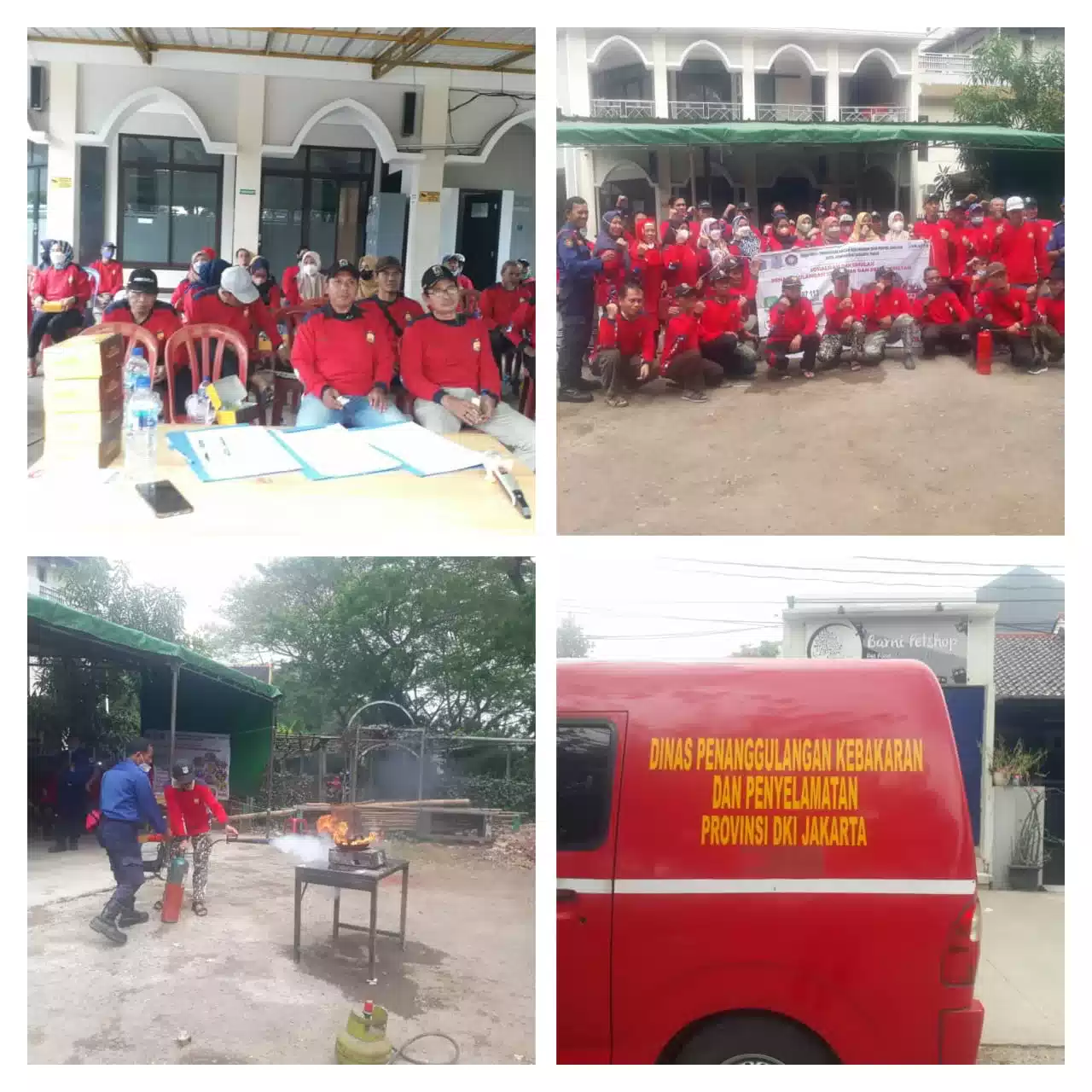 Bersama Warga Rw07 Musrembang Bersosialisasi Simulasi Dengan Dinas Pemadam Kebakaran I PojokPublik