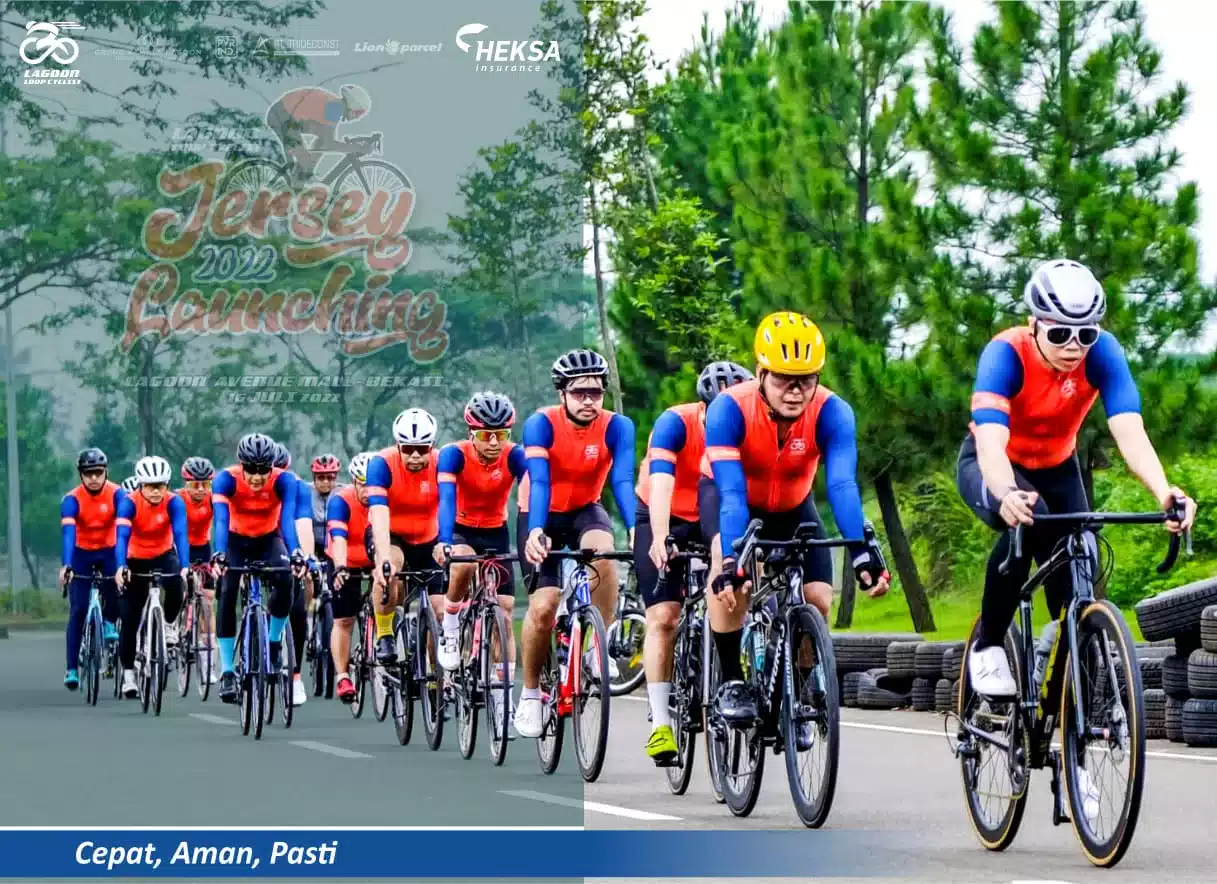 HEKSA INSURANCE BERIKAN EDUKASI PERLINDUNGAN DIRI KEPADA KOMUNITAS ROAD BIKE LAGOON LOOP CYCLIST I PojokPublik