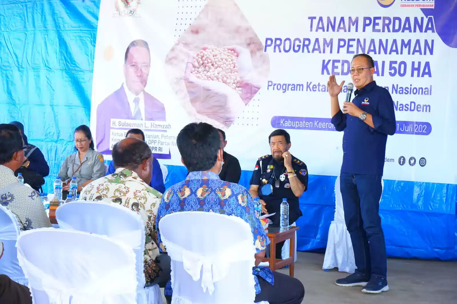 DPP Nasdem Ayep Zaki Gelar Tanam Perdana Program Penanaman Kedelai 50 Hektar  I PojokPublik