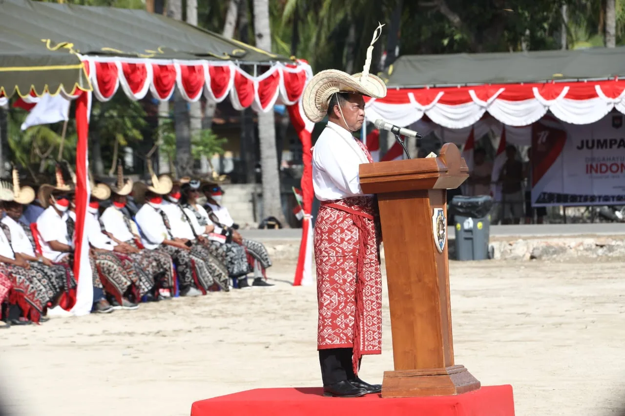 Tito Karnavian Pimpin Upacara HUT ke-77 Kemerdekaan RI dari Pulau Rote I PojokPublik