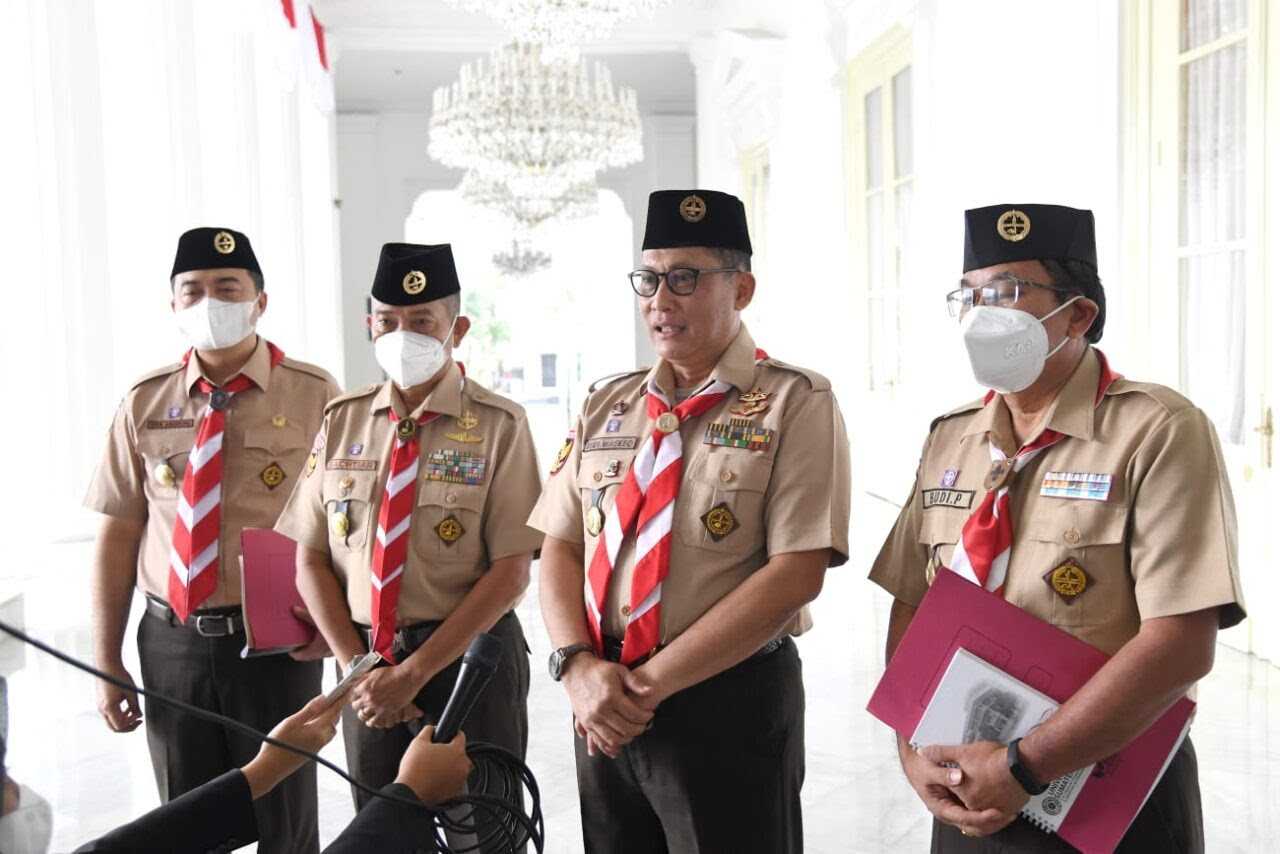 Presiden Jokowi Terima Kunjungan Kwarnas Gerakan Pramuka, Bahas Jambore Nasional 1 Presiden Jokowi Terima Kunjungan Kwarnas Gerakan Pramuka, Bahas Jambore Nasional I PojokPublik