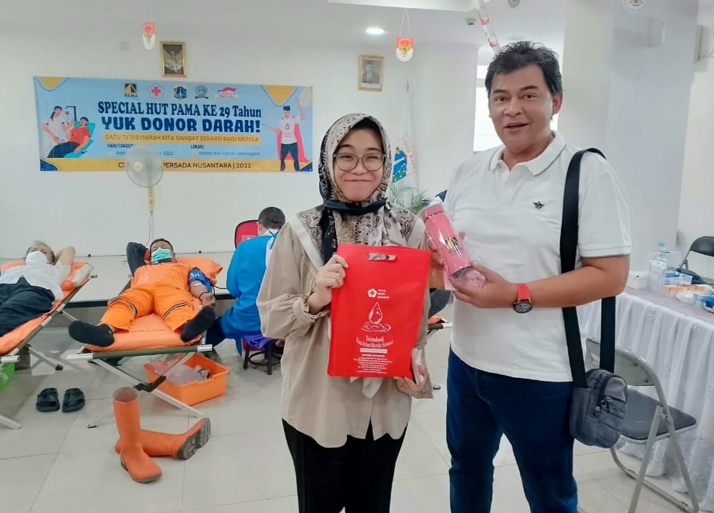 PAMA SUPPORT KEGIATAN DONOR DARAH DI KELURAHAN JATINEGARA I PojokPublik