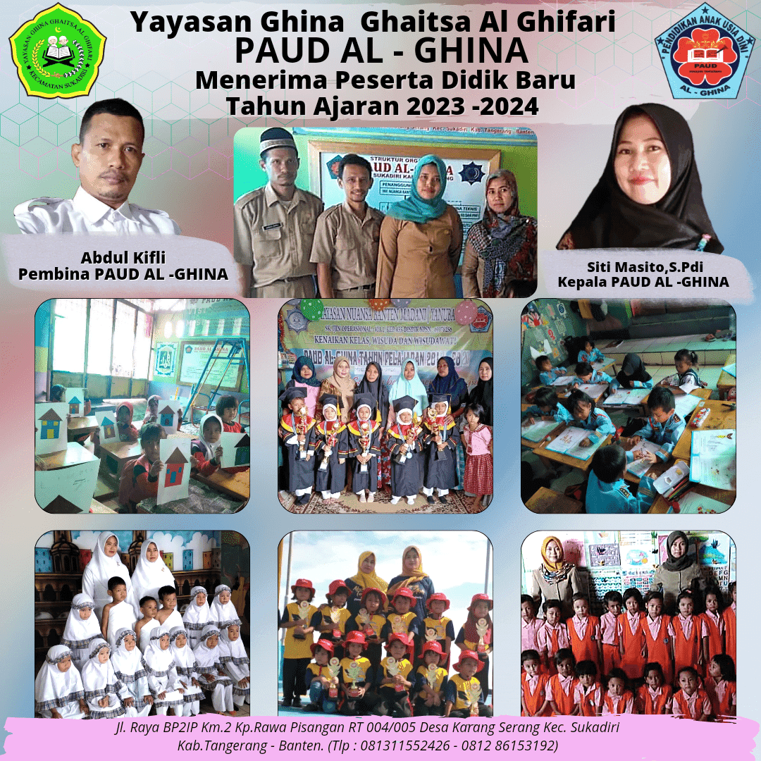 PAUD AL- GHINA I PojokPublik
