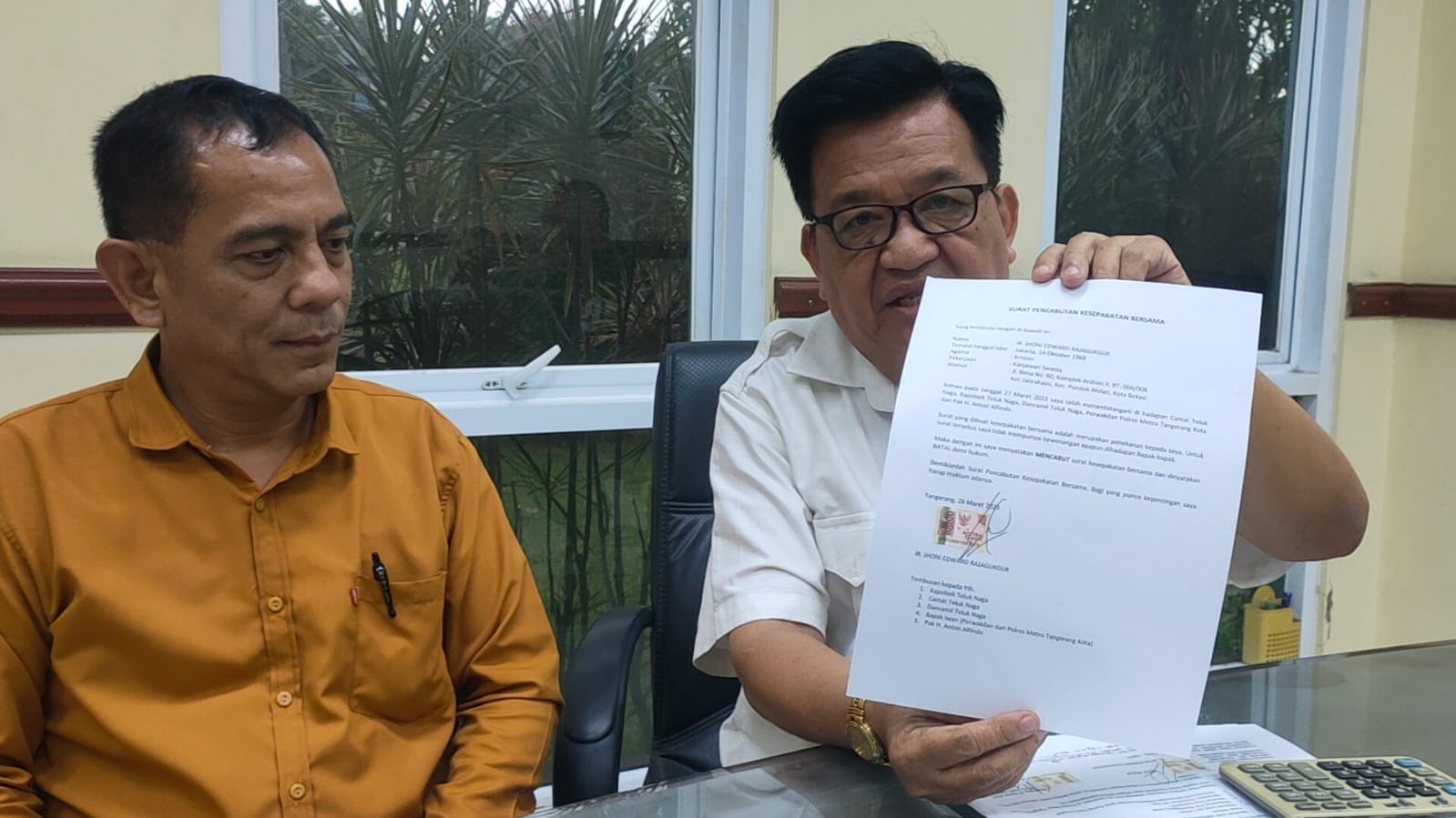 SKB Dengan Pengelola Bazar Cacat Hukum, Pengembang Komplek Mutiara Garuda Layangkan Surat Cabutan I PojokPublik