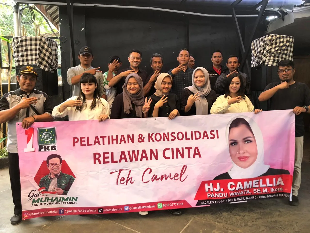 MUDA MUDI MILENIAL CIANJUR DUKUNG GUS IMIN DAN TEH CAMEL DI PEMILU 2024