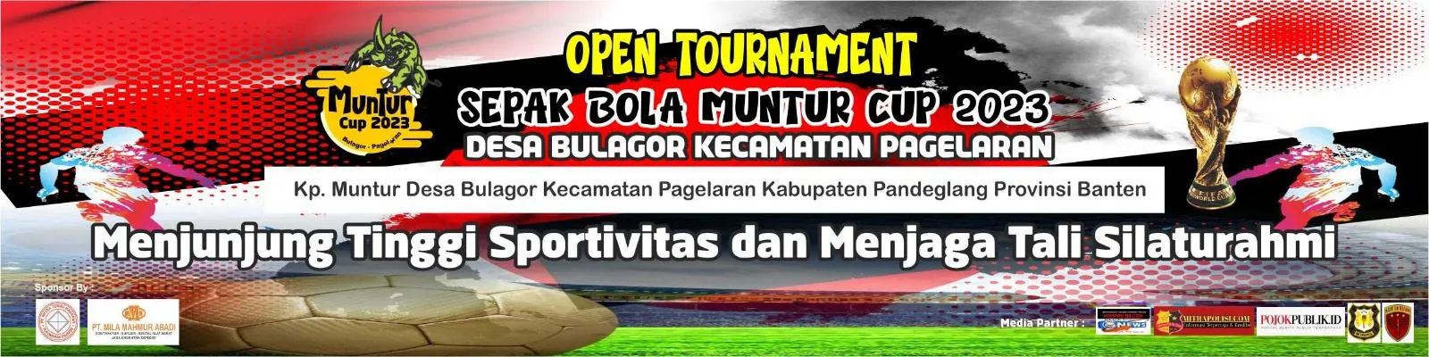 Pemuda Desa Bulagor gelar Open Turnamen sepak bola di lapangan sepak bola Bulagor 2 kampung Muntur I PojokPublik