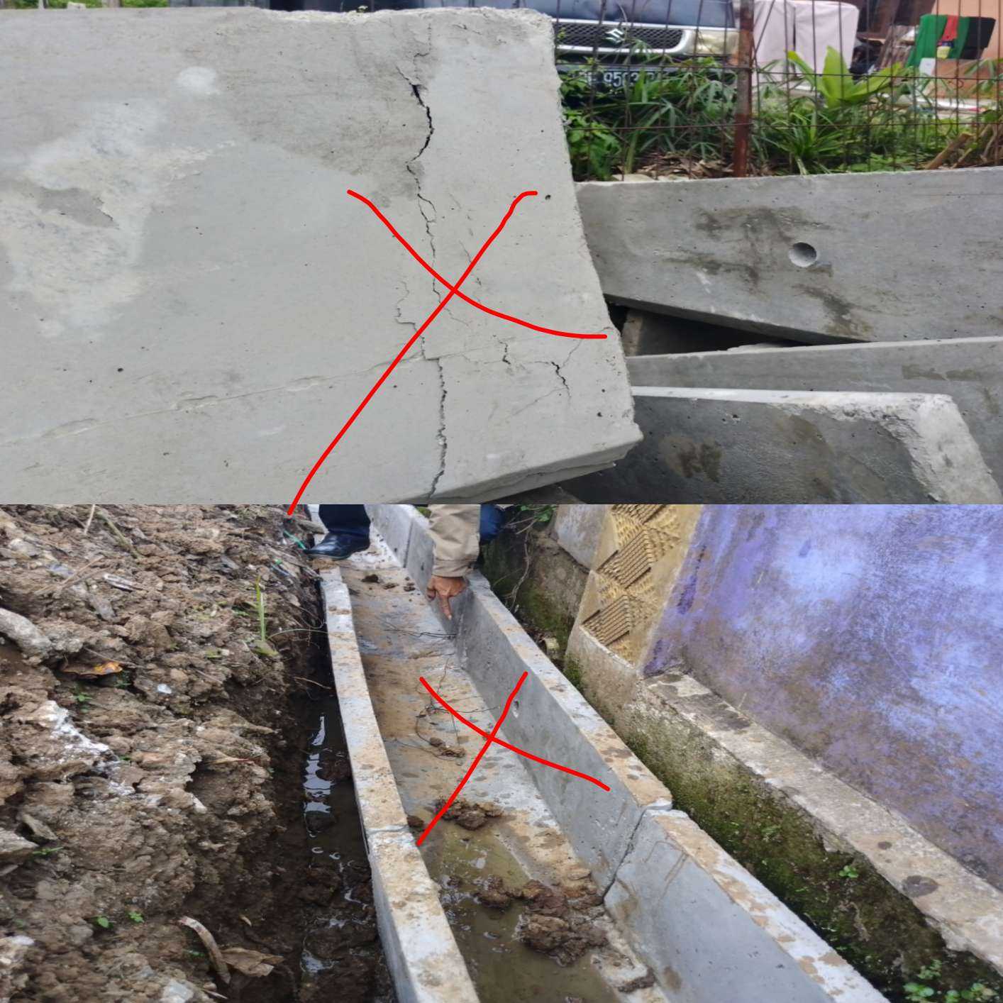 Proyek Siluman, Pembangunan U-ditch Tidak Sesuai Spesifikasi Alias Amburadul. I PojokPublik