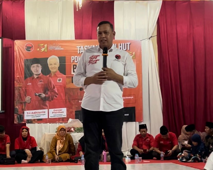 Tri Adhianto: Berjuang Bersama Rakyat dan Ikut Mensejahterkan Rakyat di HUT PDI Perjuangan 51