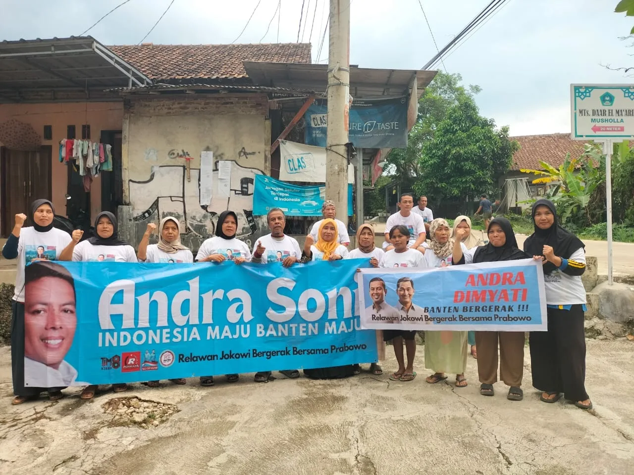 Didukung Presiden Terpilih, Warga Cadasari Pandeglang Deklarasikan Andra-Dimyati Banten Maju