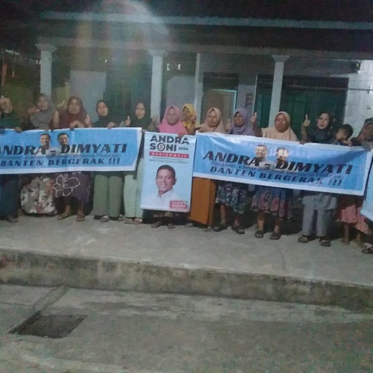 Didukung Presiden, Relawan Deklarasi Andra – Dimyati di Kecamatan Ciwandan Kota Cilegon