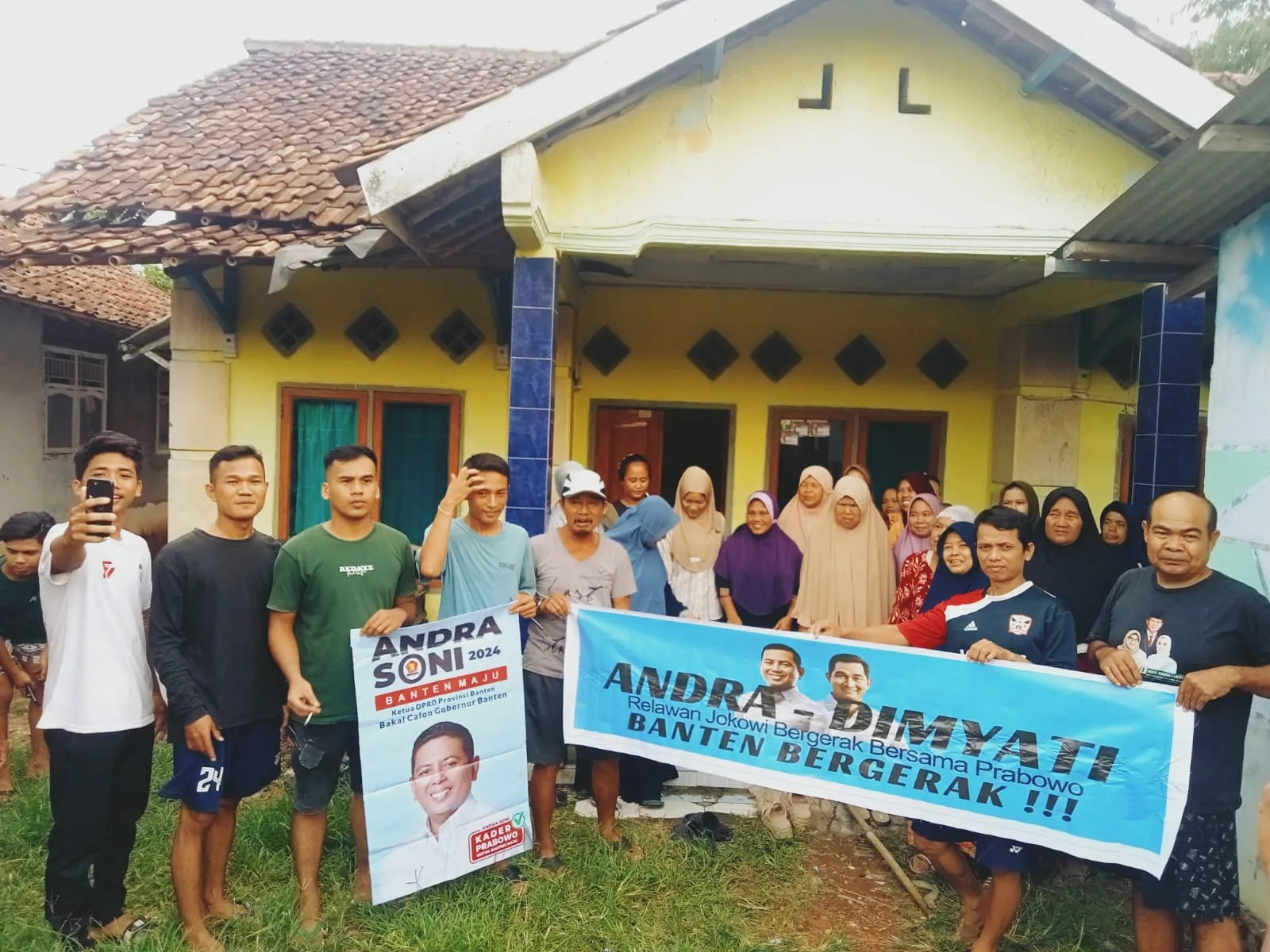 Relawan Masif Kecamatan Bandung Serang Dukung Andra - Dimyati Untuk Banten Maju