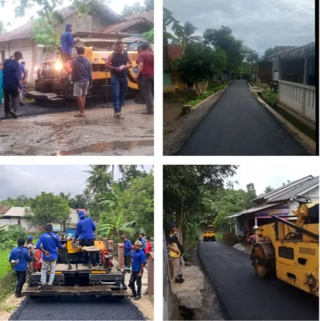 Masyarakat Desa Pasir Tanjung Apresiasi Pembangunan Jalan Hotmix I PojokPublik
