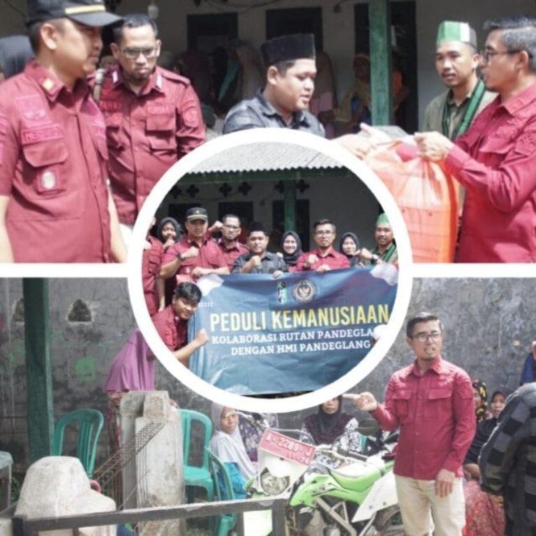 Rutan Pandeglang dan HMI Bersinergi Salurkan Bantuan Makanan untuk Korban Banjir