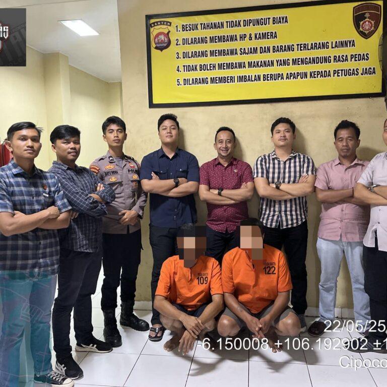 Lakukan Penggelapan, Dua Pria Ditangkap Ditreskrimum Polda Banten