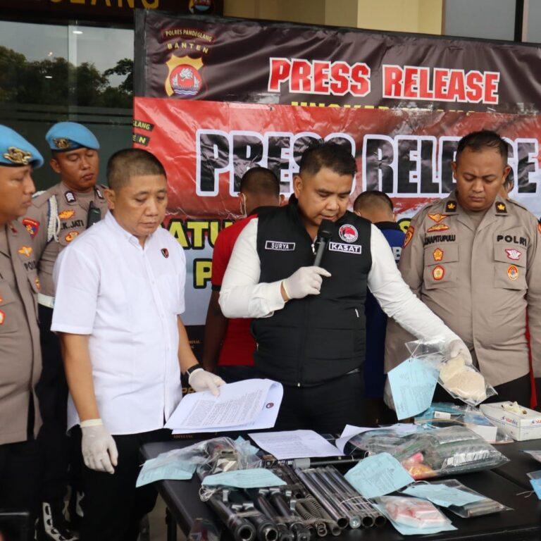 Polres Pandeglang Gelar Konferensi Pers Ungkap Kasus Narkotika