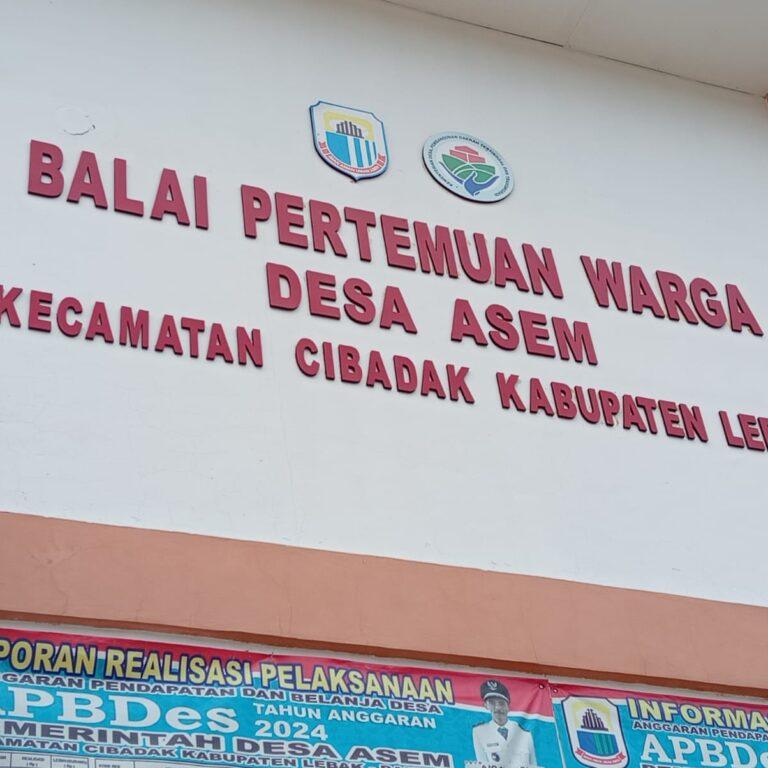 Pembangunan Gedung Balai Pertemuan Masyarakat Desa Asem Diduga Langgar Regulasi
