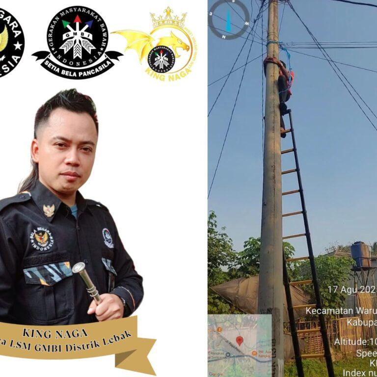 PLN Lebak Diminta Bertindak soal Maraknya Jaringan Wi-Fi Nempel Ke Tiang Listrik di warunggunung