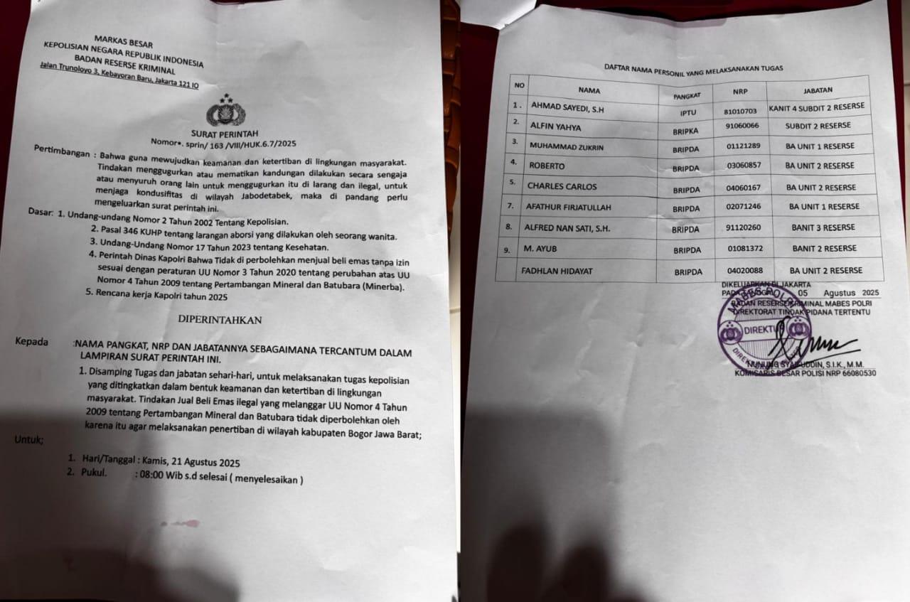 Polri Dicederai Oknum Pembawa Surat Tugas Diduga Bodong, Ketua GMBI Lebak King Naga Desak Usut Tuntas 1 Polri Dicederai Oknum Pembawa Surat Tugas Diduga Bodong, Ketua GMBI Lebak King Naga Desak Usut Tuntas I PojokPublik