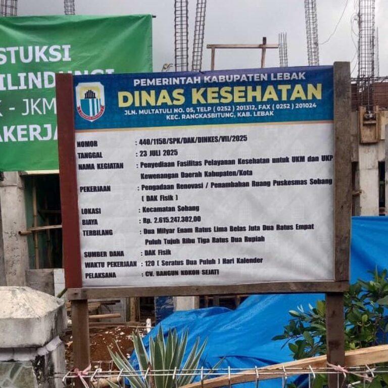 GAMMA Bakal Laporkan Bupati Lebak dan DPUPR Serta Dinkes ke KPK RI