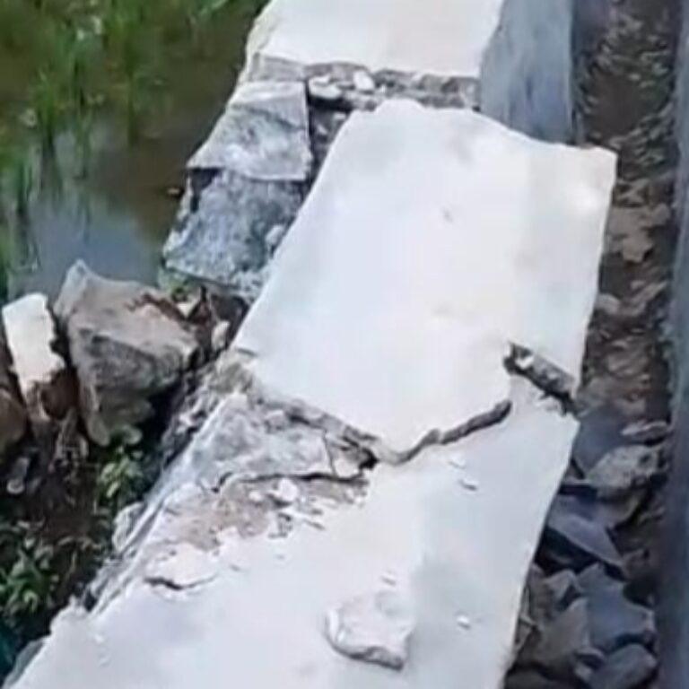 Diduga Asal Jadi, Irigasi P3-TGAI di Bojongmanik Baru Selesai Sudah Jebol