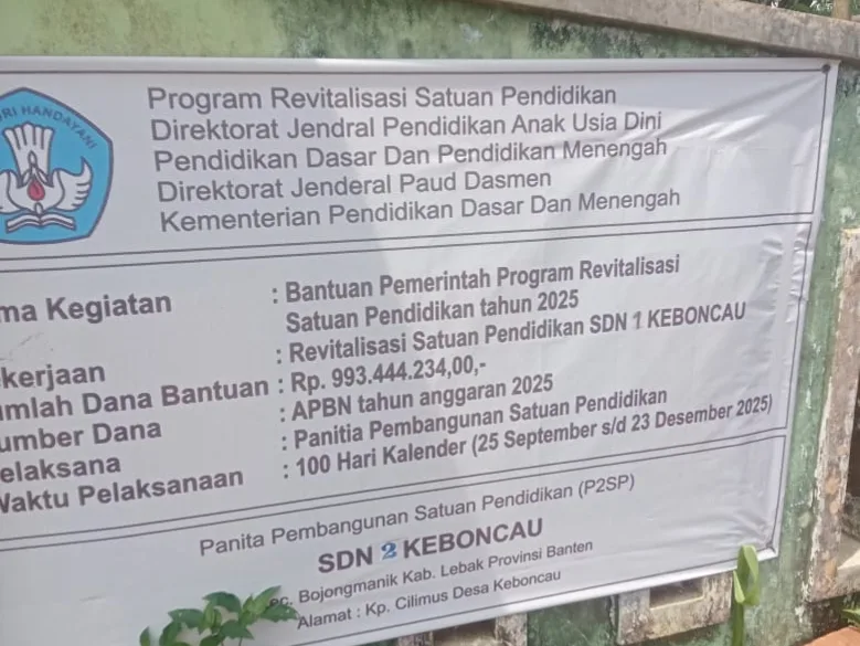 Mantap, Proses Revitalisasi SDN 2 Keboncau di Bojongmanik Tunjukan Progres Positif 1 Mantap, Proses Revitalisasi SDN 2 Keboncau di Bojongmanik Tunjukan Progres Positif I PojokPublik