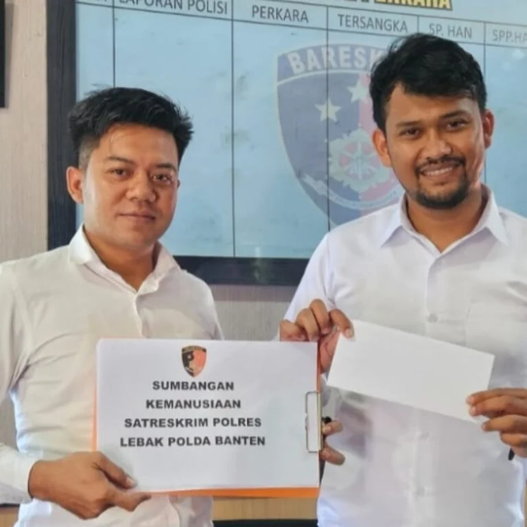 Polri Peduli, Polres Lebak Galang Donasi untuk Korban Bencana Alam I PojokPublik