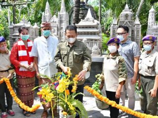 Bamsoet Letakan Batu Pertama Pembangunan Patung Rama dan Khrisna di Monumen Perjuangan Bangsal Bali
