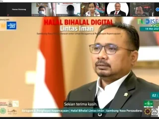 Halal Bihalal Lintas Iman, Menag: Toleransi Jangan Terbatas pada Simbolik Perayaan