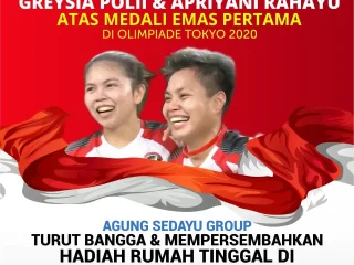 Agung Sedayu Berikan Rumah Tinggal ke Pembulutangkis Indonesia