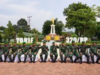 Danrem 064 MY Pamit ke Batalyon Badak Putih
