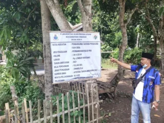 Diduga Asal-Asalan Pembangunan Rabat Beton Di Desa Asem, Lebak Di Soal
