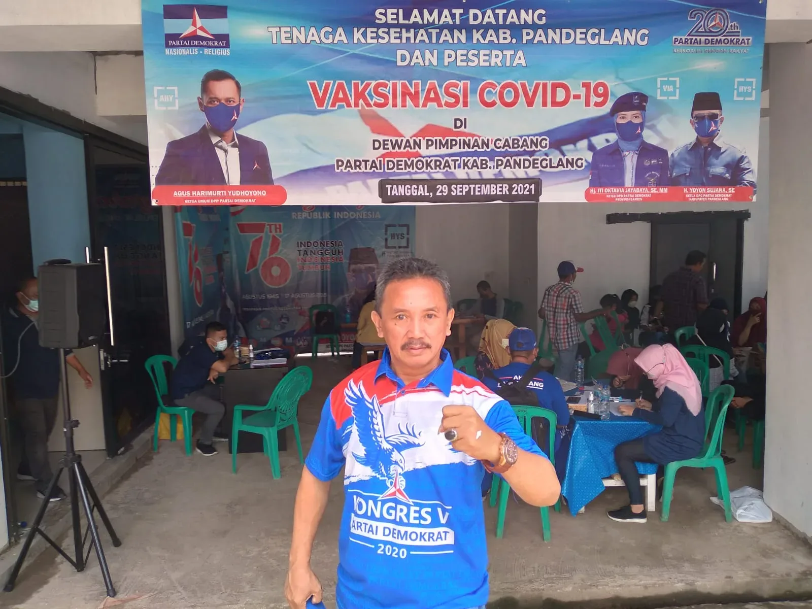 DPC Demokrat Pandeglang Gelar Vaksinasi Masal Covid-19, Ini Selengkapnya 7 DPC Demokrat Pandeglang Gelar Vaksinasi Masal Covid-19, Ini Selengkapnya I PojokPublik