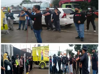 Buruh Geruduk PT Universal Luggage Indonesia