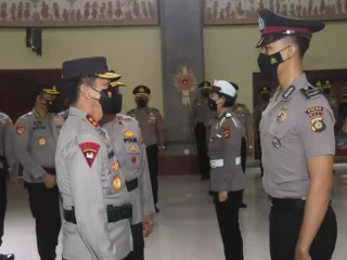 Kapolda Bali pimpin Upacara Korps Raport Kenaikan Pangkat
