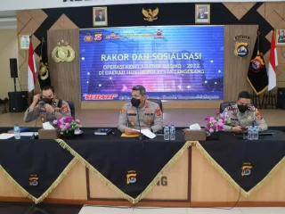 Polresta Tangerang Rakor dan Sosialiasi Operasi Maung 2022