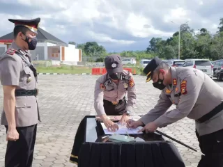 Pimpin Sertijab Wakapolres, 4 PJU Dan Lima Kapolsek, Ini Pesan Strategis Kapolres Rohul