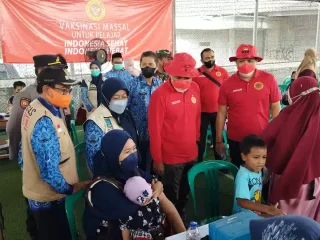 Gebyar Vaksinasi Binda Banten Diserebu Warga