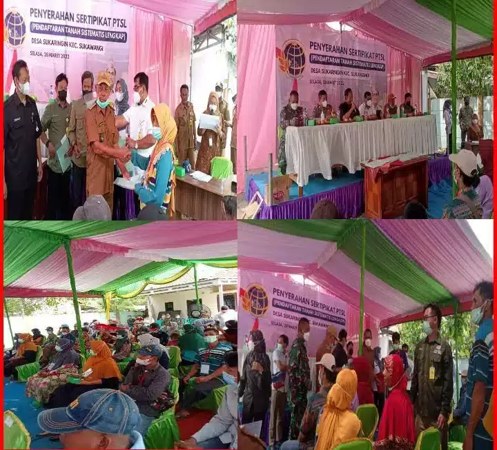 Gratis Tanpa Di Pungut Biaya 50 Sertifikat Program PTSL,Secara Simbolis Dibagikan Pemdes Sukaringin 7 Gratis Tanpa Di Pungut Biaya 50 Sertifikat Program PTSL,Secara Simbolis Dibagikan Pemdes Sukaringin I PojokPublik