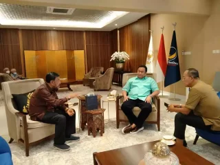 Ayep Zaki Sampaikan Program Budidaya Kedelai Di Depan Wakil Ketua DPR RI Rachmad Gobel