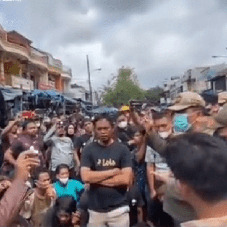 48 Lapak di Pasar Rangkasbitung Dibongkar Satpol PP