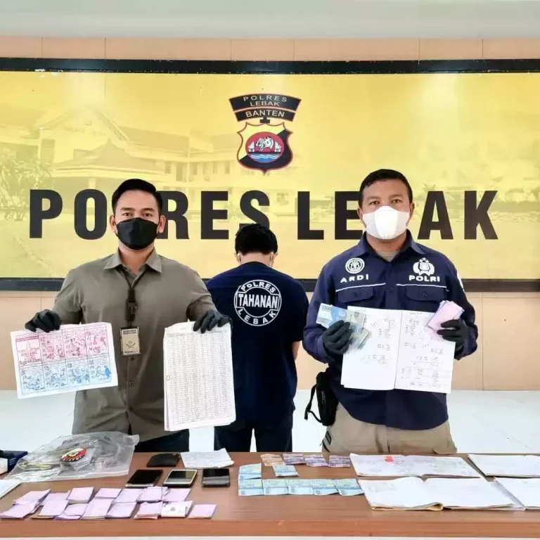 Polres Lebak Ungkap Perjudian Togel