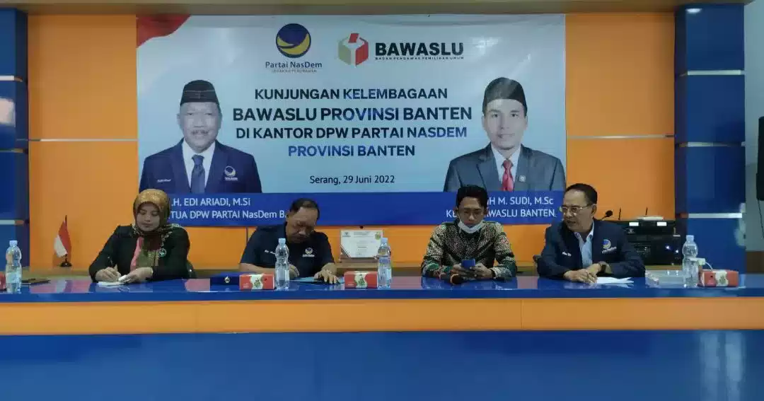 Partai NasDem Banten Terima Kunjungan Langsung Dari Bawaslu Banten 7 Partai NasDem Banten Terima Kunjungan Langsung Dari Bawaslu Banten I PojokPublik