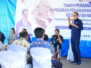 DPP Nasdem Ayep Zaki Gelar Tanam Perdana Program Penanaman Kedelai 50 Hektar 