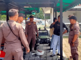 Jaga Keindahan dan Kenyamanan Alun-alun Tigaraksa, Satpol PP Lakukan Edukasi Pedagang