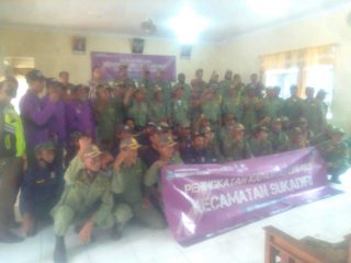 Satlinmas se-Kecamatan Sukadiri Ikuti Diklat, Camat Hapid Minta Cegah Kenakalan Remaja