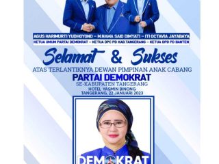 Hj.Aida Hubaedah,.SE,. MM (ARP) Ucapkan Selamat dan Sukses Atas Pelantikan DPAC Partai Demokrat se-Kabupaten Tangerang